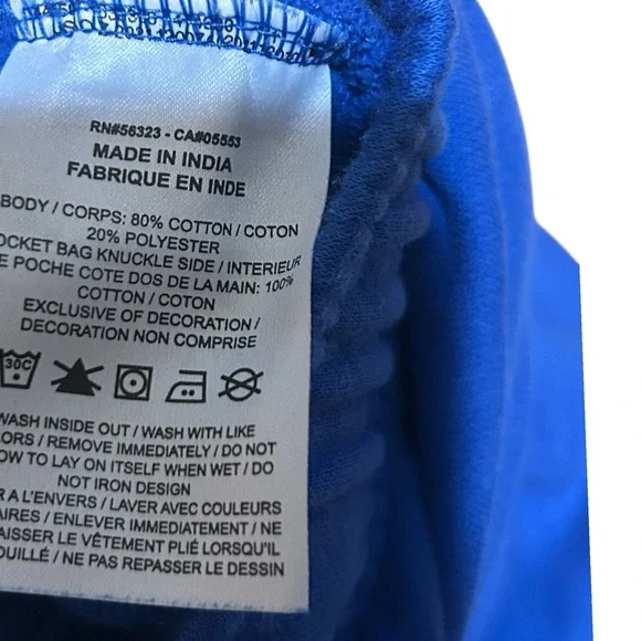 Nike Blue Sweat Shorts Women’s Large Cotton Blend Drawstring Athletic - Picture 5 of 10